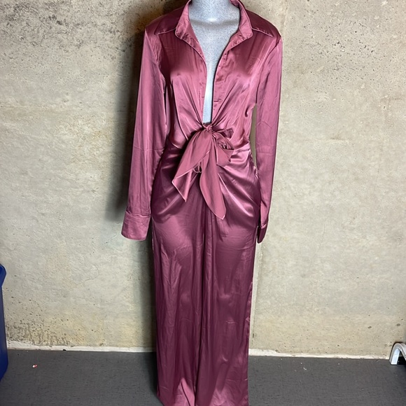 Fashion, nova satin jumpsuit - Picture 3 of 6